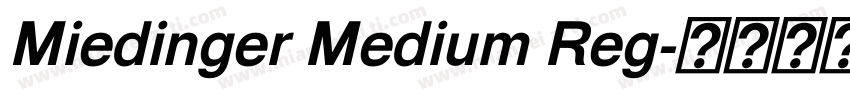 Miedinger Medium Reg字体转换